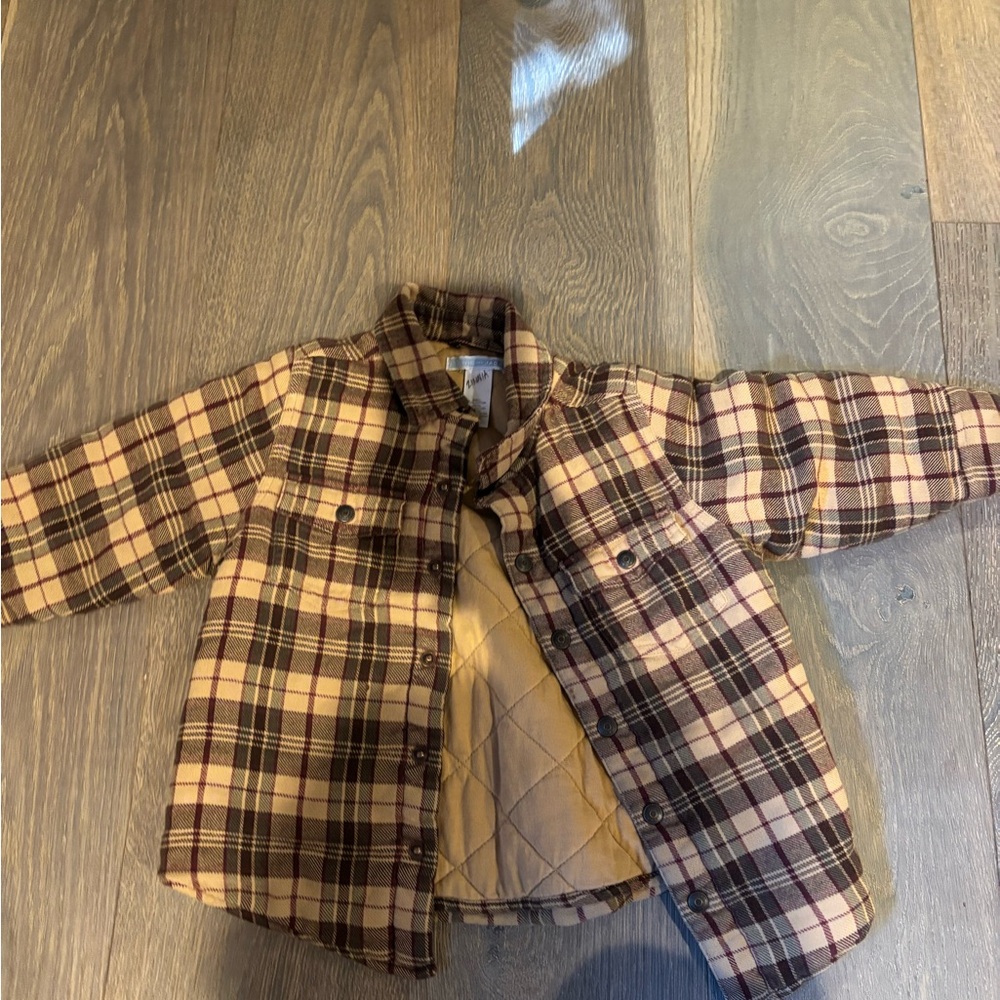 Janie and Jack Quilted Plaid Jacket